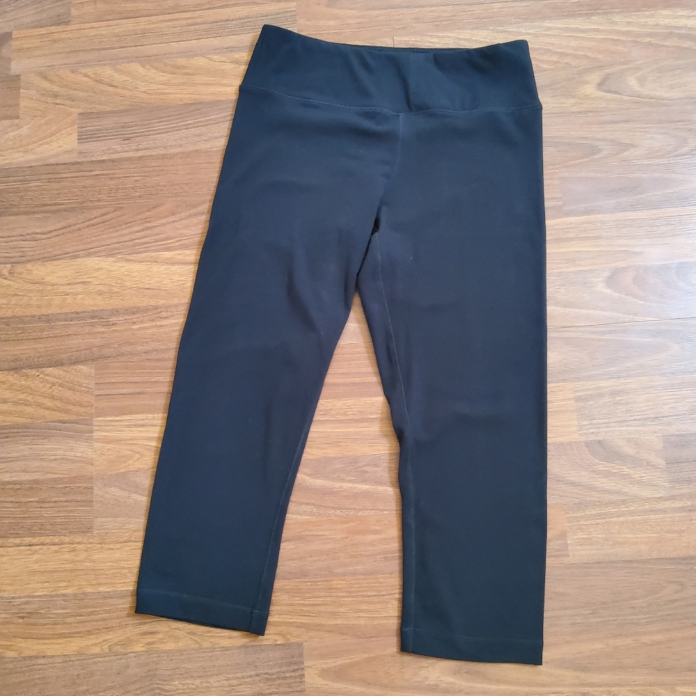 Eileen Fisher Crop Black Leggings Pull-On Pants Size XS